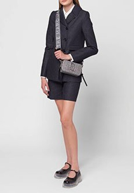 Серая сумка The Snapshot Metallic MARC JACOBS