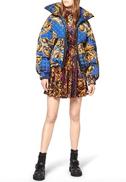 Фиолетовое коктейльное платье VERSACE JEANS COUTURE