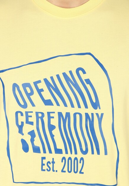 Футболка OPENING CEREMONY  - Хлопок - цвет желтый