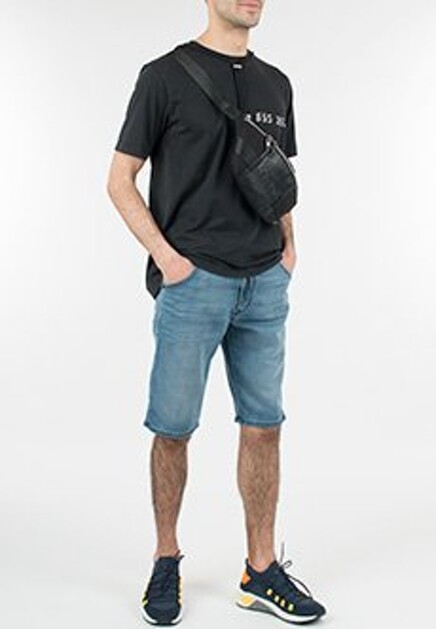 Шорты из денима с кулиской на талии DIESEL