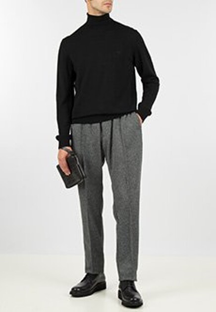 Черная водолазка EMPORIO ARMANI