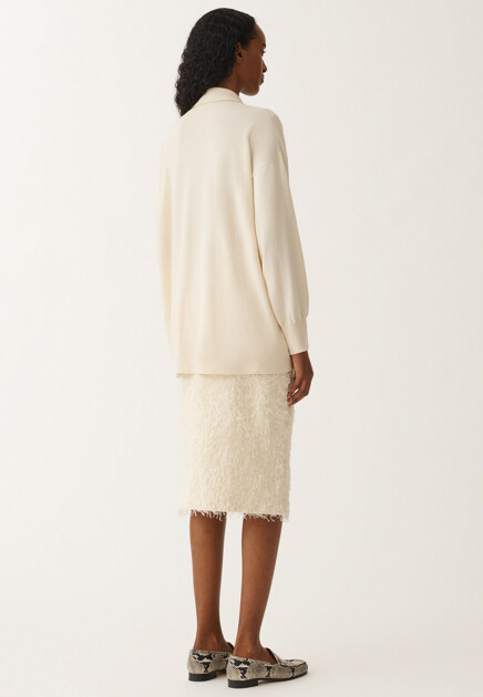 Пуловер FABIANA FILIPPI  - Хлопок, Шерсть - цвет бежевый