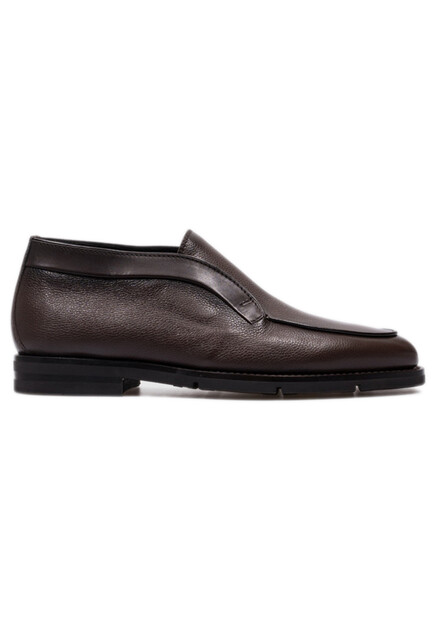 Кожаные дезерты с меховым подкладом SANTONI