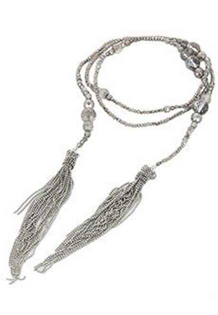 Серые бусы PESERICO