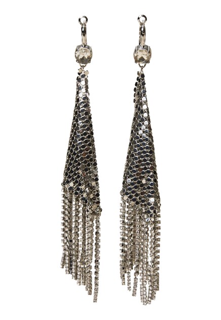 Серьги из металлической сетки с бахромой TWINSET Milano