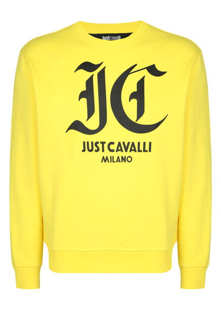Свитшот из хлопкового футера  JUST CAVALLI