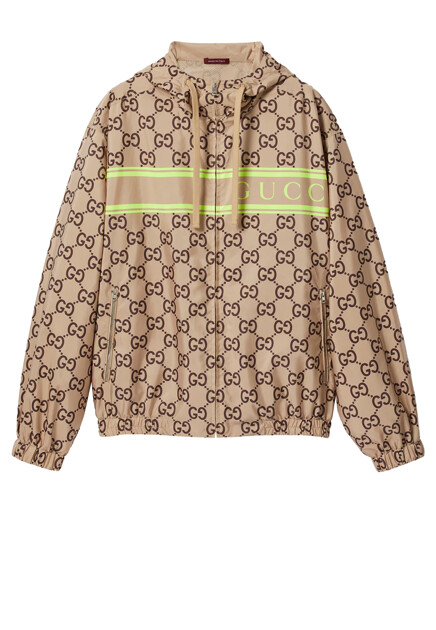Ветровка с логотипированным принтом GUCCI