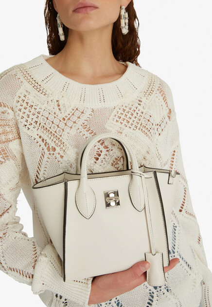 Белая сумка из кожи ERMANNO SCERVINO - ИТАЛИЯ