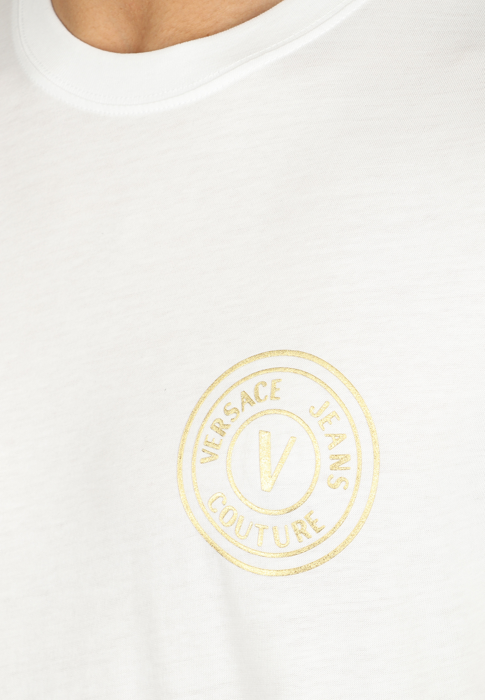 Футболка VERSACE JEANS COUTURE  - Хлопок - цвет белый