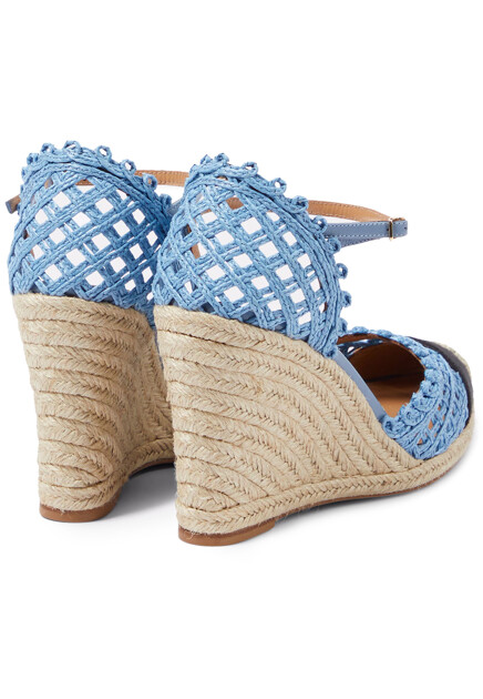 Босоножки на танкетке  AQUAZZURA - ИТАЛИЯ