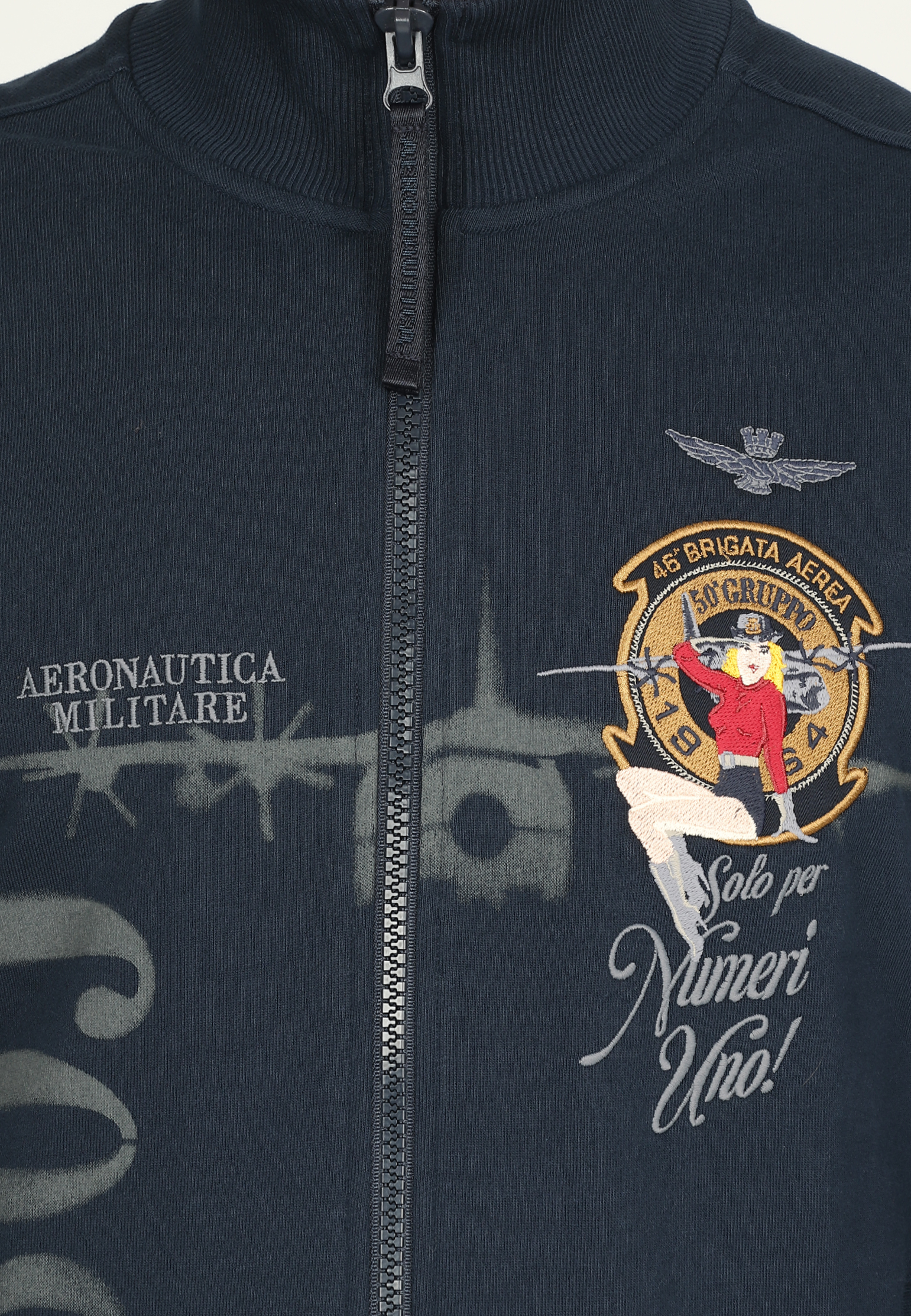 Олимпийка с вышивкой AERONAUTICA MILITARE