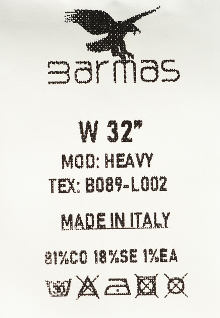 Джинсы из смеси хлопка и шелка BARMAS JEANS