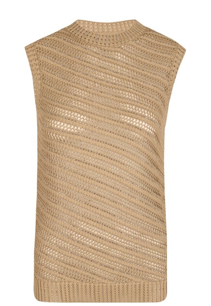 Жилет из хлопковой пряжи ERMANNO SCERVINO
