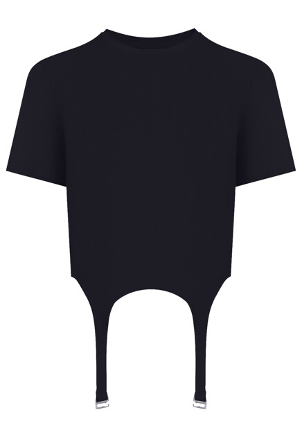 Футболка из мерсеризованного трикотажа DION LEE