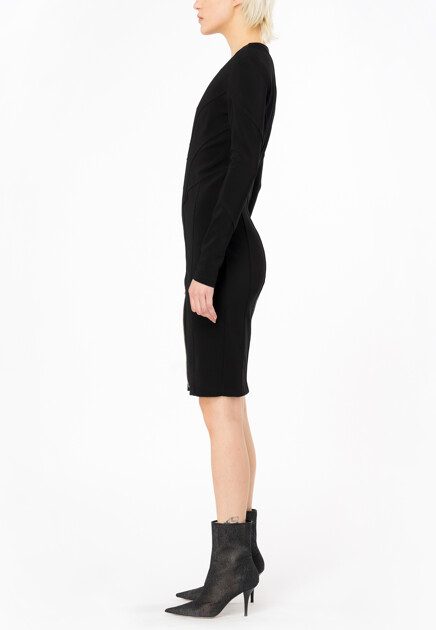 Платье PINKO  - Вискоза, Полиамид - цвет черный