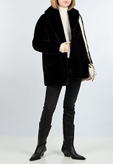 Шуба из экомеха TWINSET Milano