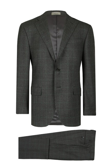 Костюм в клетку из тонкой шерсти CORNELIANI