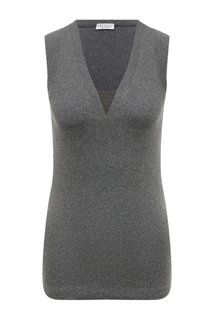 Хлопковый топ BRUNELLO CUCINELLI