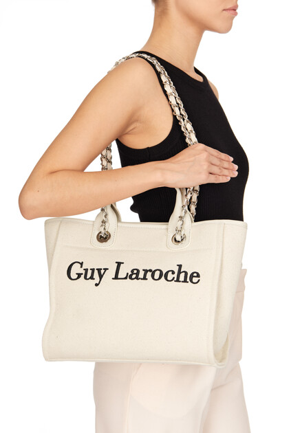 Сумка с вышитым логотипом  GUY LAROCHE