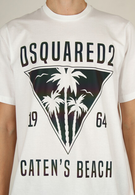 Футболка DSQUARED2  - Хлопок - цвет белый