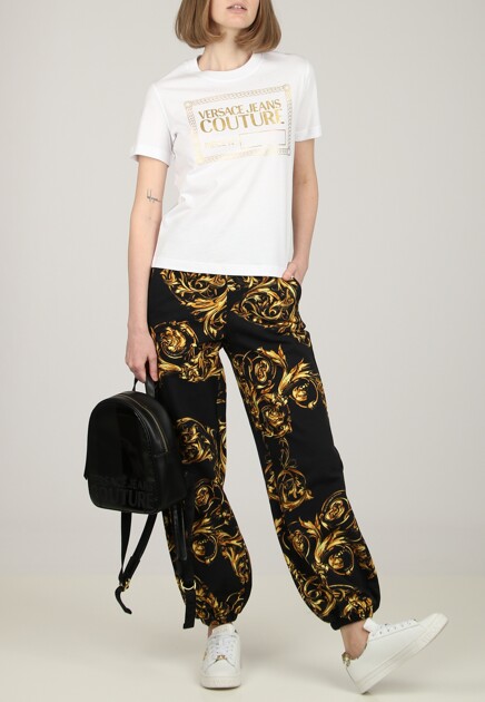 Футболка с логотипом VERSACE JEANS COUTURE - ИТАЛИЯ