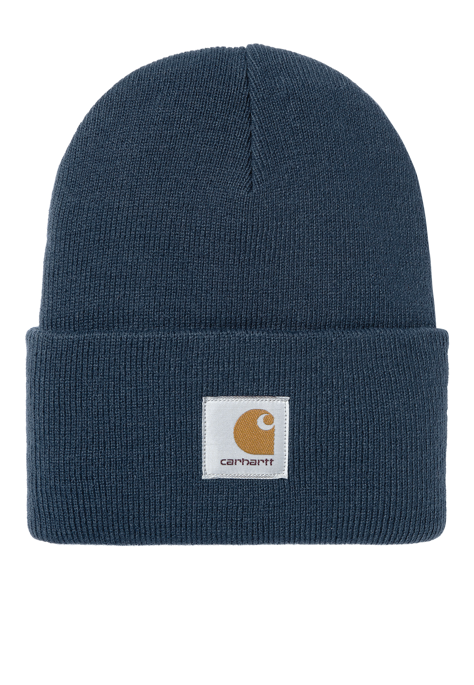 Темно-синяя шапка с отворотом CARHARTT WIP