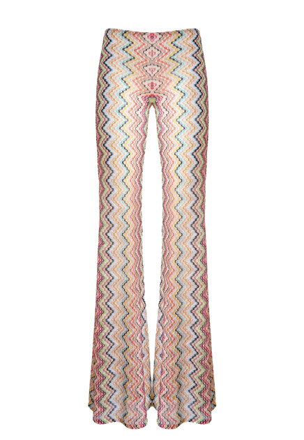 Трикотажные брюки-клёш MISSONI