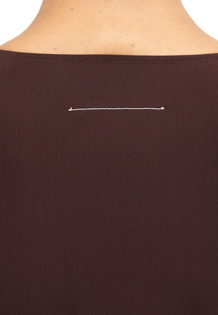 Боди MM6 Maison Margiela  - Полиамид - цвет коричневый