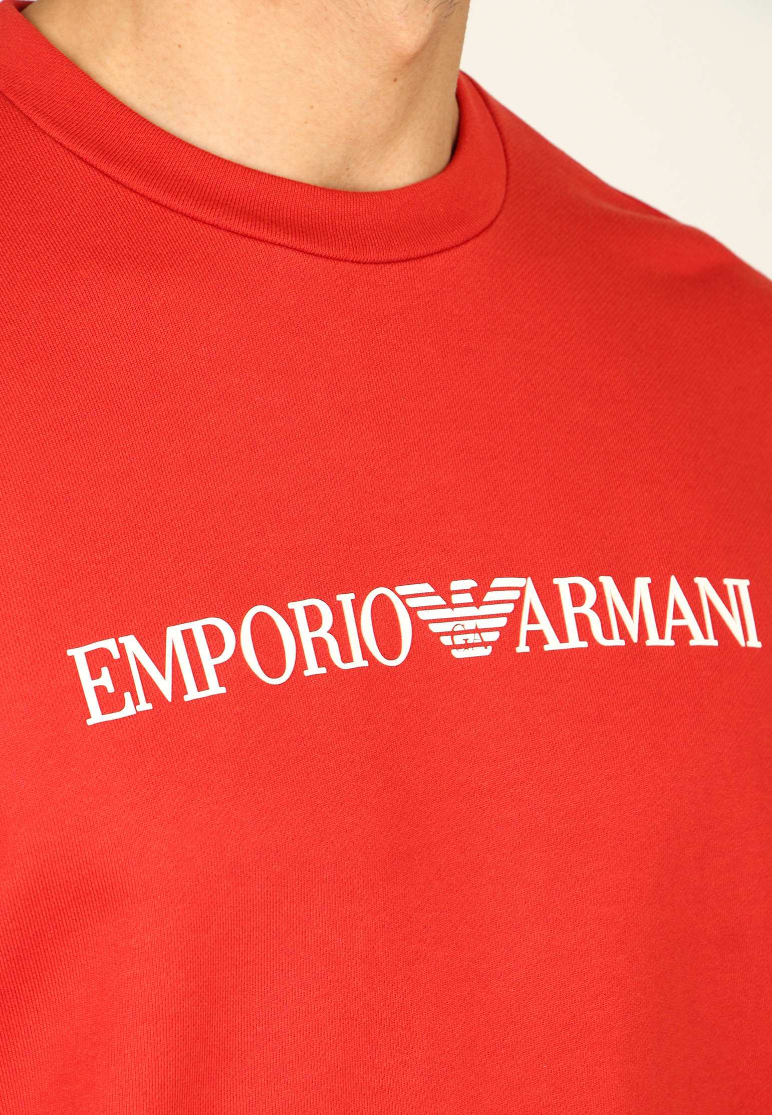 Свитшот EMPORIO ARMANI  - Хлопок, Модал - цвет оранжевый