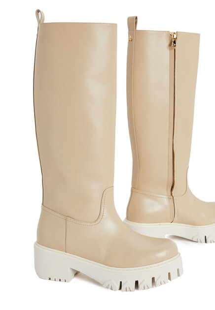 Сапоги PATRIZIA PEPE  - Кожа - цвет белый