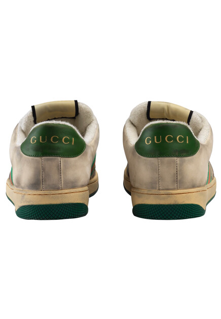 Кеды GUCCI  - Кожа, Текстиль