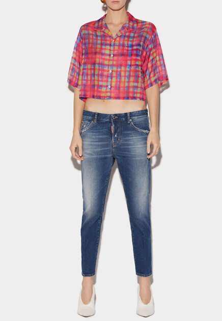 Джинсы с заниженной талией  DSQUARED2