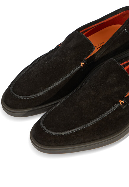 Лоферы SANTONI  - цвет черный