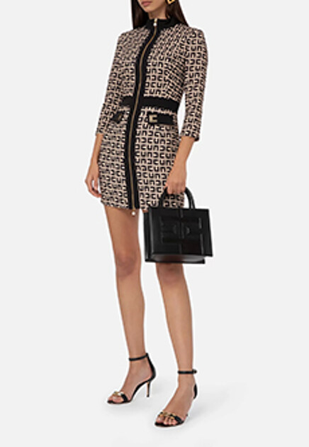 Мини-платье с принтом ELISABETTA FRANCHI
