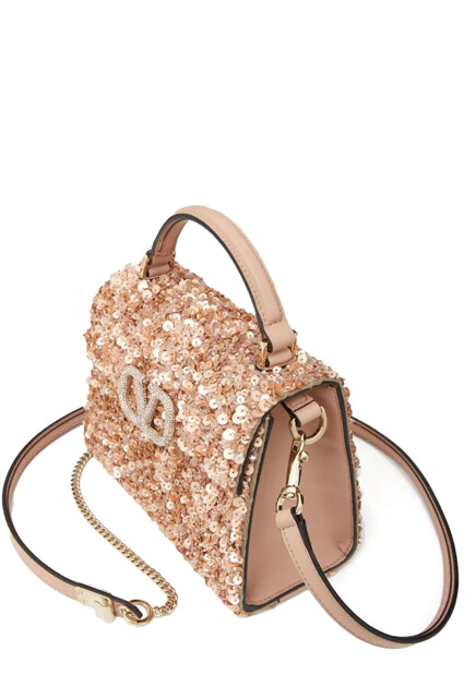 Сумка в пайетках с логотипом  VALENTINO