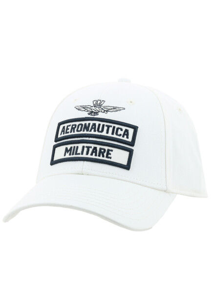 Белая хлопковая бейсболка  AERONAUTICA MILITARE - ИТАЛИЯ