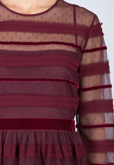 Платье VALENTINO RED  - Полиэстер - цвет бордовый