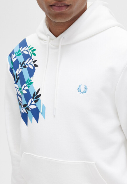 Худи FRED PERRY  - Хлопок - цвет белый
