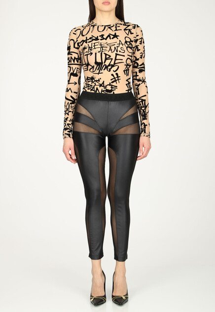 Легинсы VERSACE JEANS COUTURE  - Полиамид - цвет черный