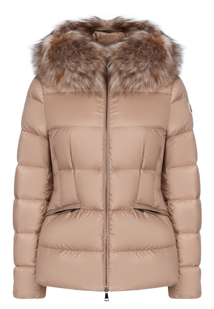 Приталенная куртка с мехом MONCLER