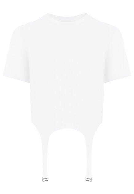 Футболка из мерсеризованного трикотажа DION LEE