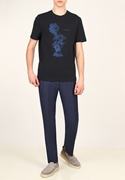 Футболка с рисунком CORNELIANI