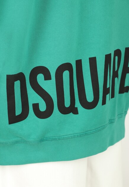 Худи DSQUARED2  - Хлопок - цвет зеленый