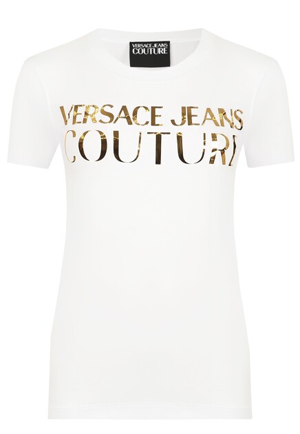 Футболка с логотипом VERSACE JEANS COUTURE