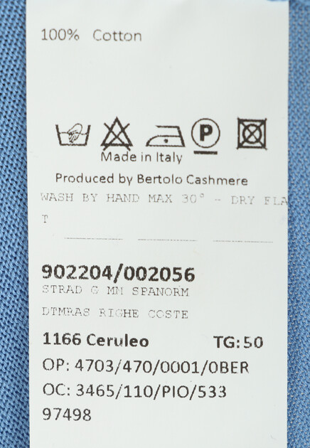 Хлопковая футболка BERTOLO