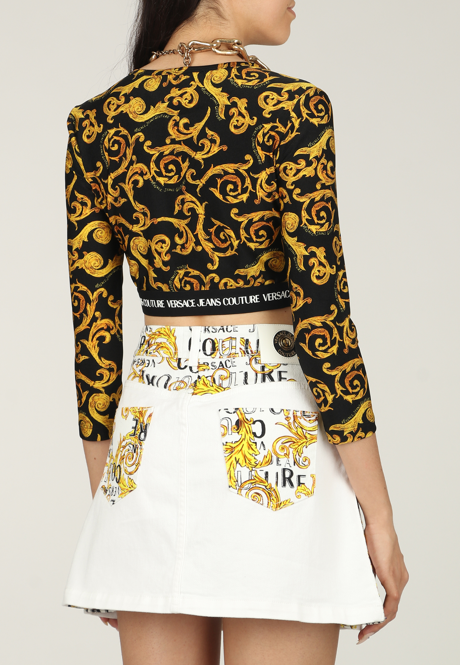 Топ VERSACE JEANS COUTURE  - Полиэстер - цвет золотой