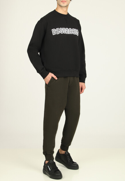 Спортивные брюки из хлопка  DSQUARED2 - ИТАЛИЯ