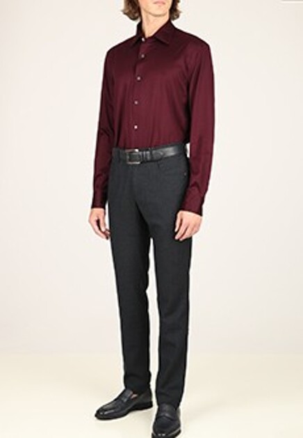 Темно-бордовая рубашка CORNELIANI