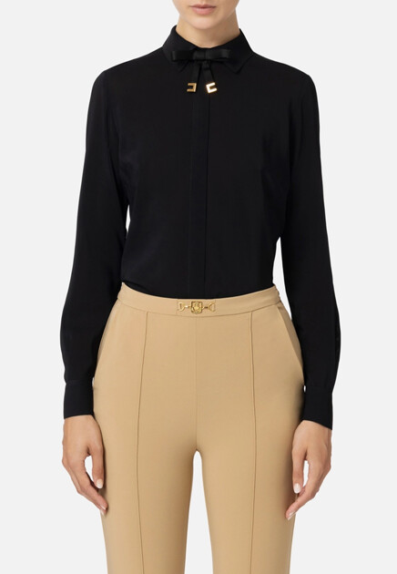 Рубашка из жоржета стретч  ELISABETTA FRANCHI