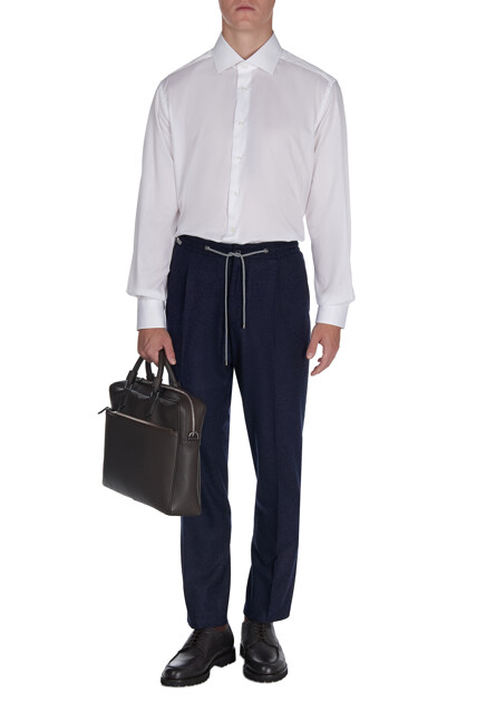 Хлопковая рубашка CORNELIANI - ИТАЛИЯ